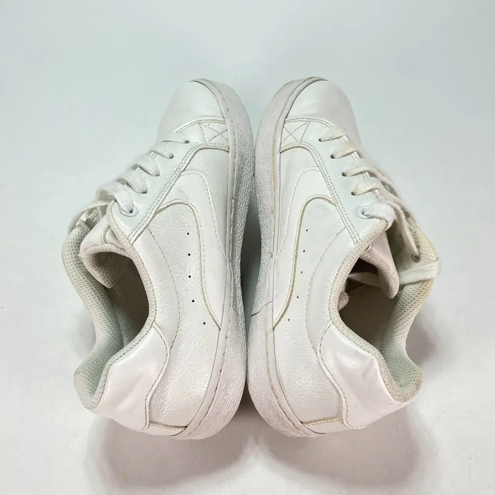The Children's Place Uniform White Faux Leather Low Top Sneakers Youth Size 3